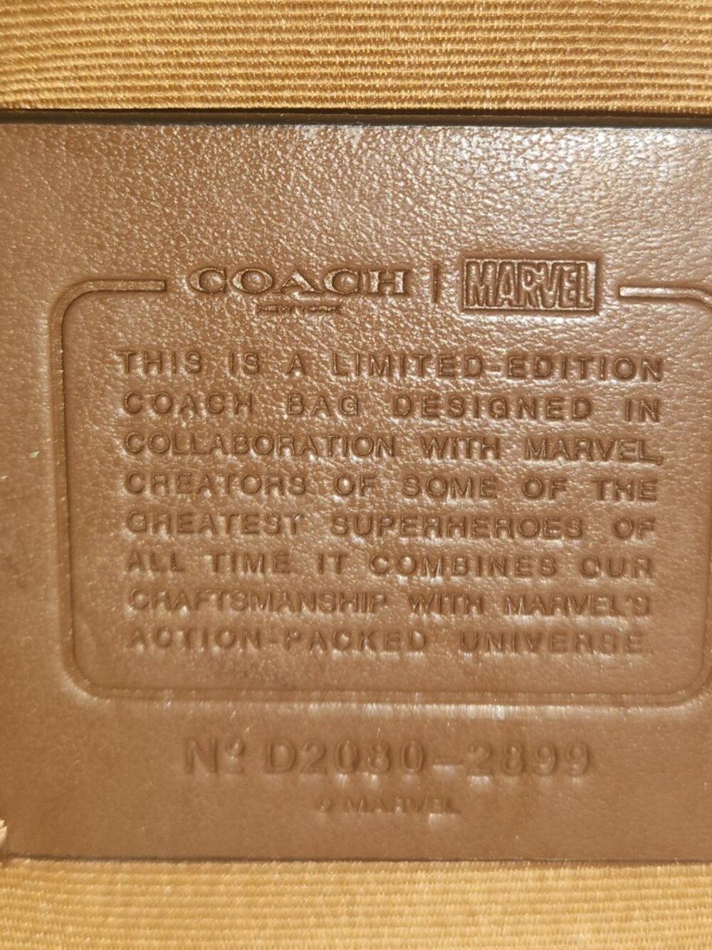 Coach x Marvel Limited Edition Jes Messenger Bag Carol Danvers Captain Marvel - Picture 14 of 14